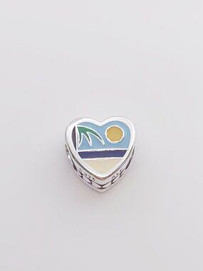 Pandora Punta Cana Dominican Republic Heart Charm